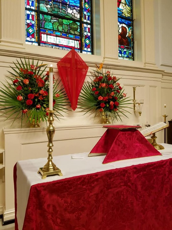 Altar Palms and Flowers